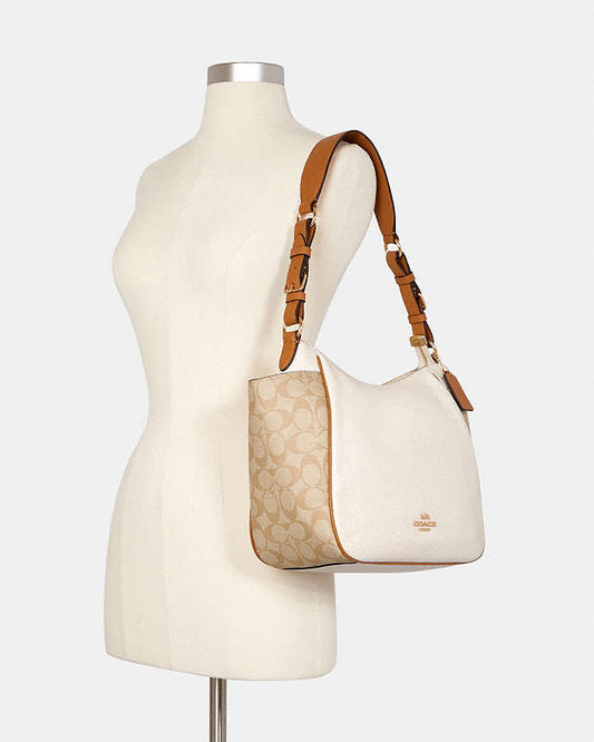 Coach Rori Shoulder Bag In Colorblock Signature Canvas