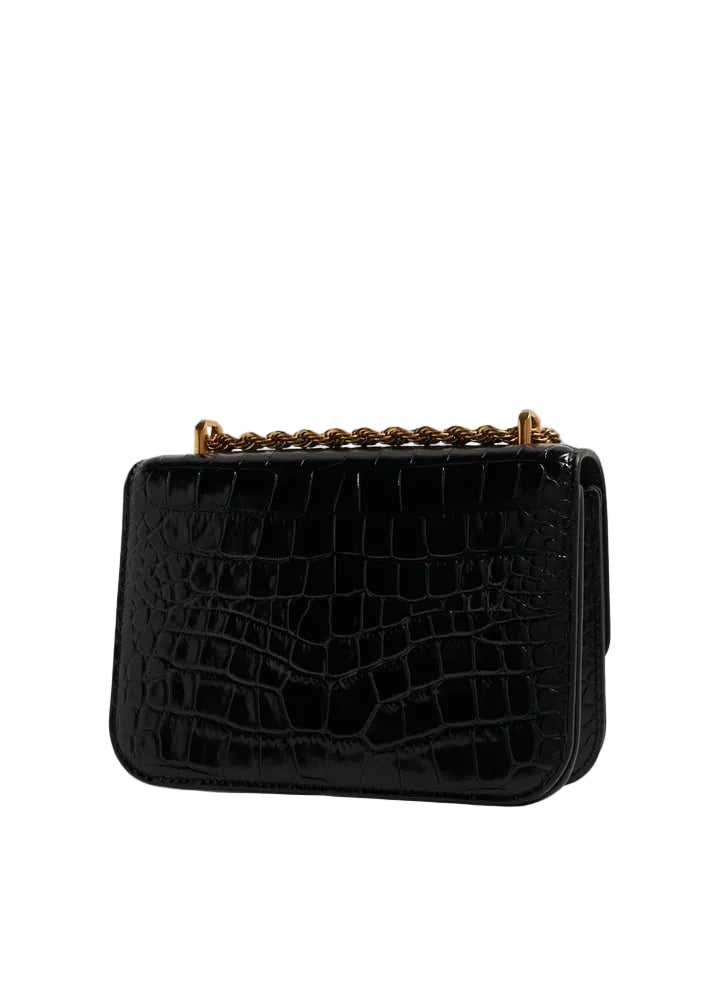 Tory Burch Small Eleanor Bag in Lizard Black