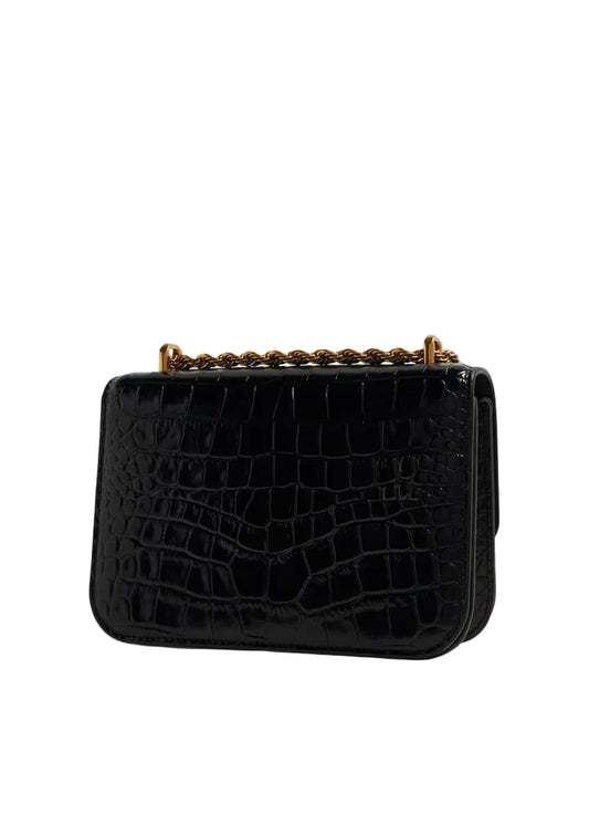 TORY BURCH Small Elenor Bag in Lizard Black