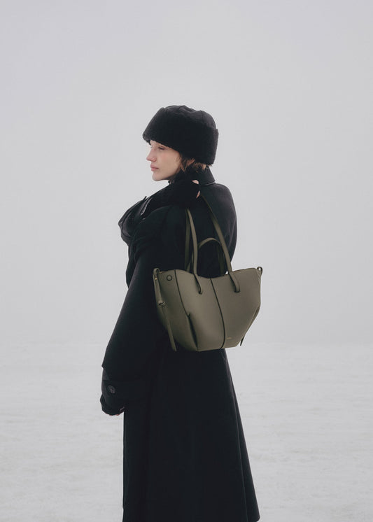 Polene Cyme Mini
EDITION TEXTURED SMOKY GREEN