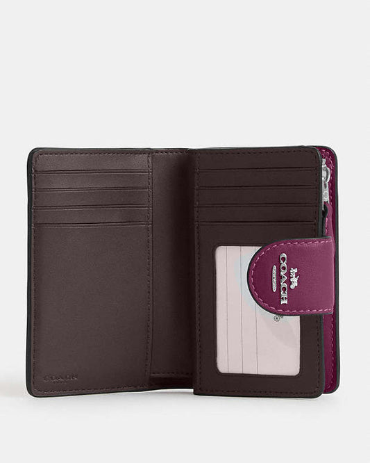 Coach Medium Corner Zip Wallet With Puffy Diamond Quilting