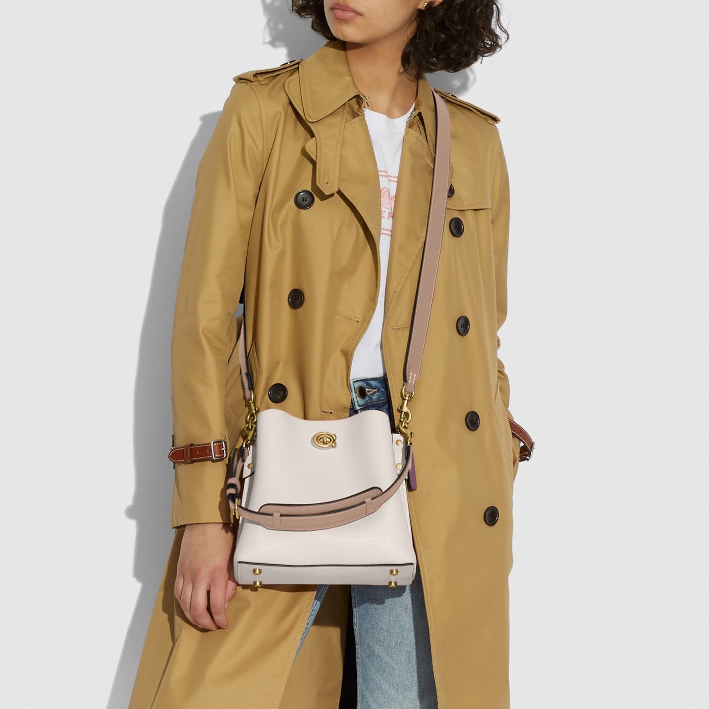 Willow Bucket Bag In Colorblock