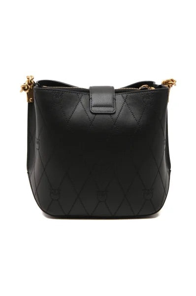 Pinko Leather Bag Love Bucket Wave Logo