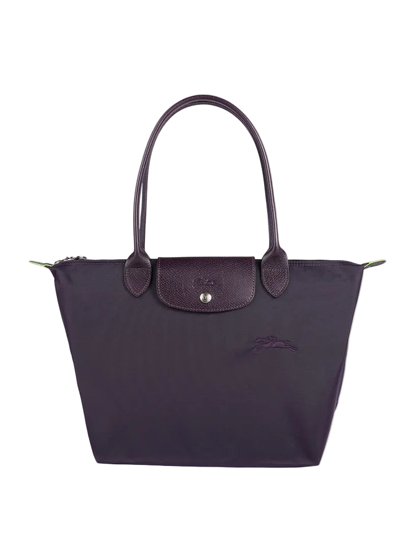 L.o.n.g.c.h.a.m.p Green Line Le Pliage Medium Size in Purple