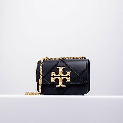 Eleanor Diamond Quilted mini Black Camera Shoulder Tory Burch