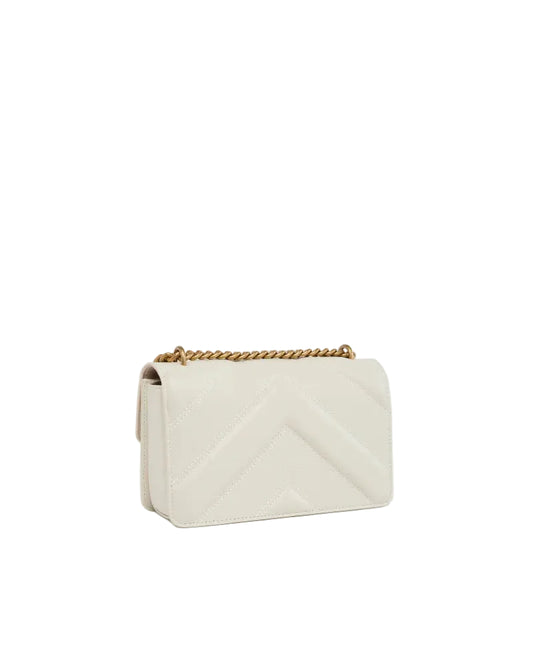 PINKO Love One Shoulder Bag in White