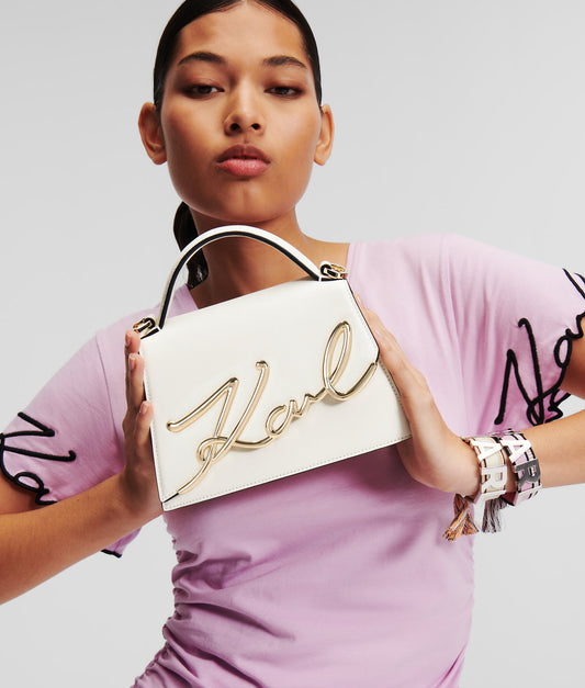 K/SIGNATURE SMALL CROSSBODY BAG KARL LAGERFELD
