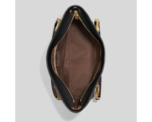 Coach CAMMIE CHAIN TOTE IN SIGNATURE CANVAS