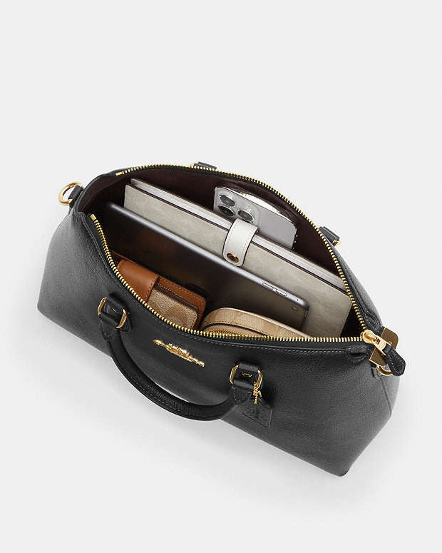 Coach Georgia Satchel Bag In Signature Canvas