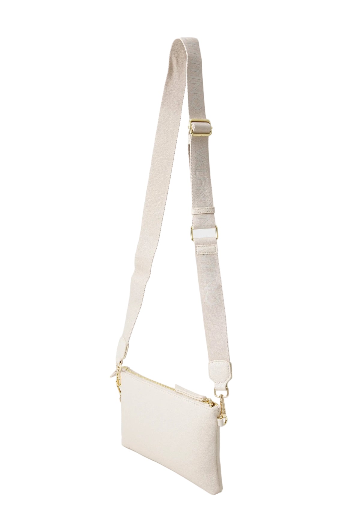 Valentino Bags Foxy Clutch Ecru