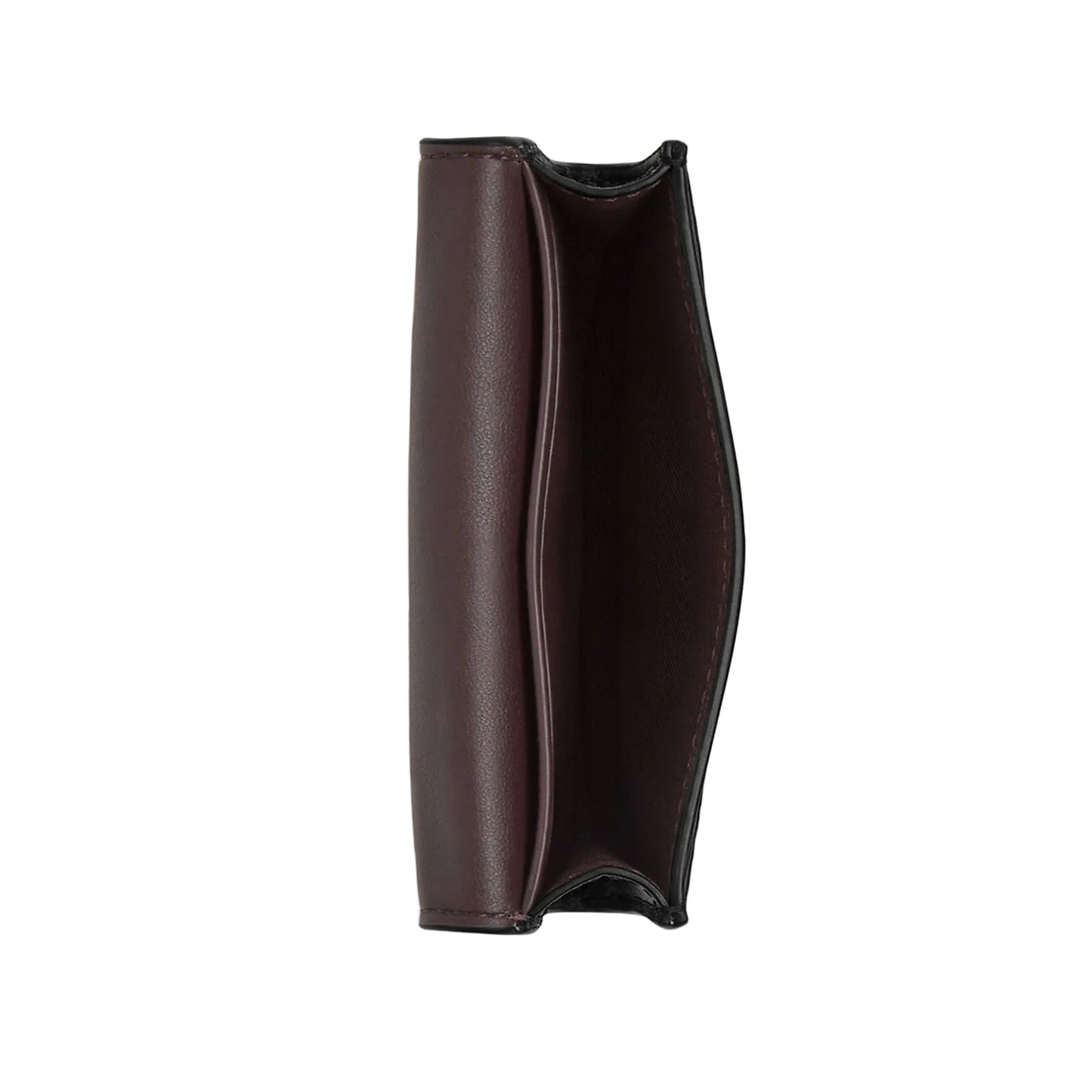 Coach Flap Card Case In Signature Canvas in walnut black