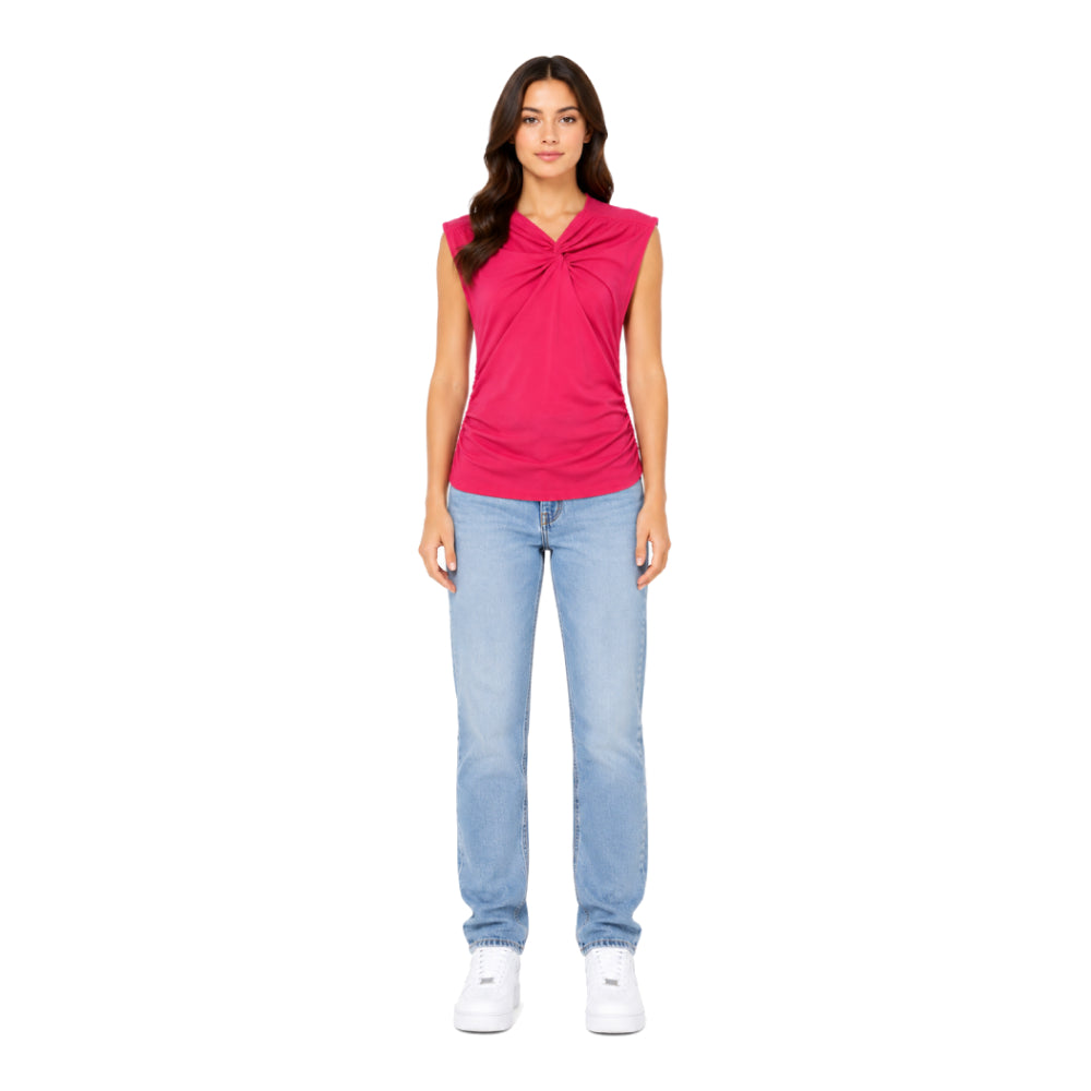 DKNY Shirt Red Cut Size M