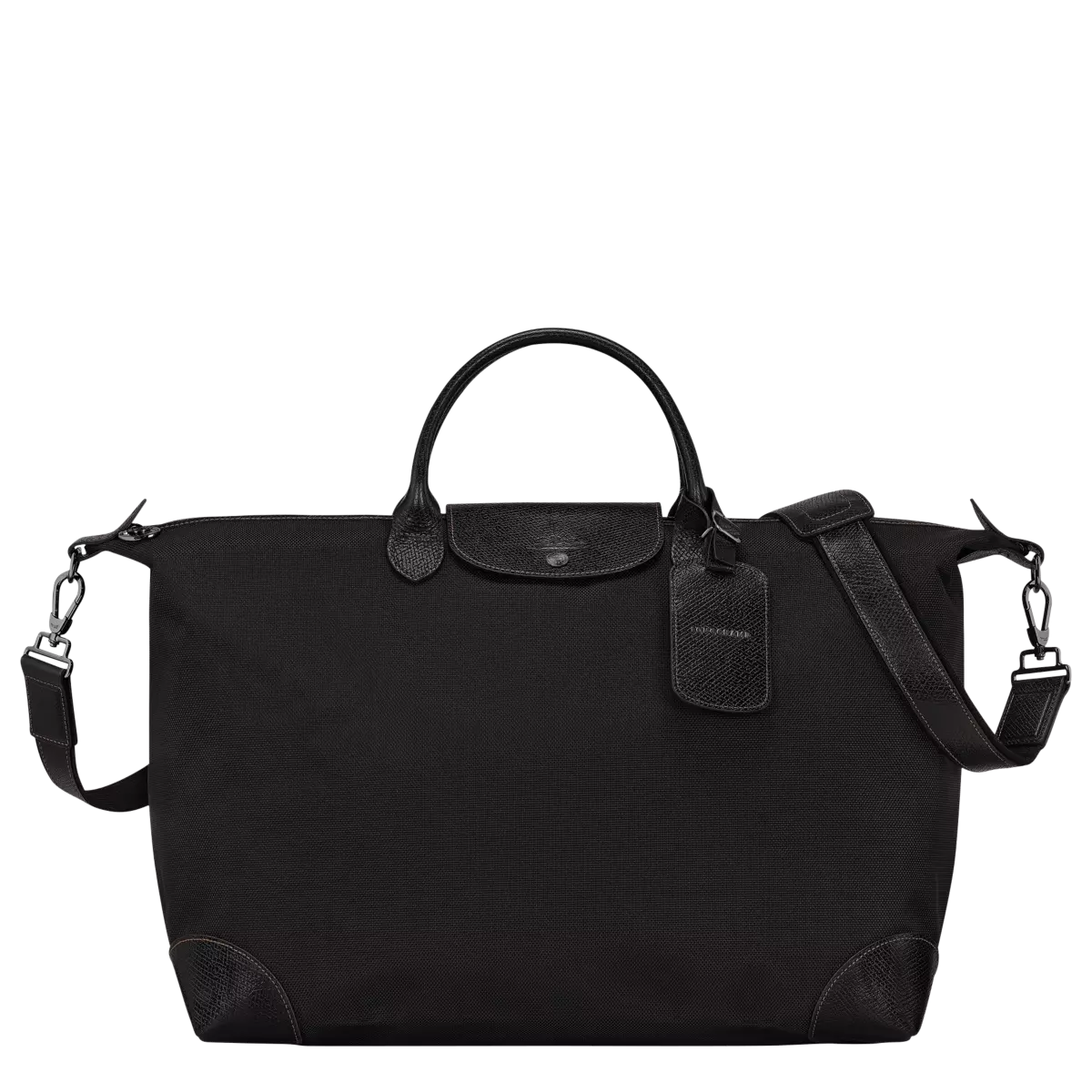 LongChamp Le Pliage Original M Russian canvas and leather travel bag