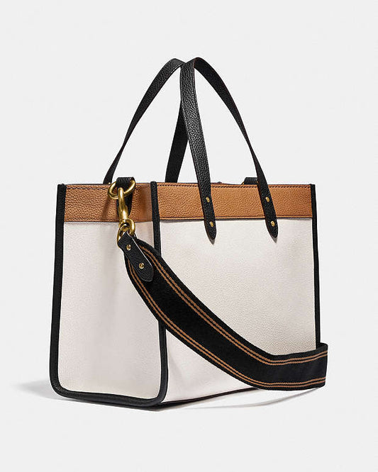Field Tote 30 In Colorblock With Coach Badge