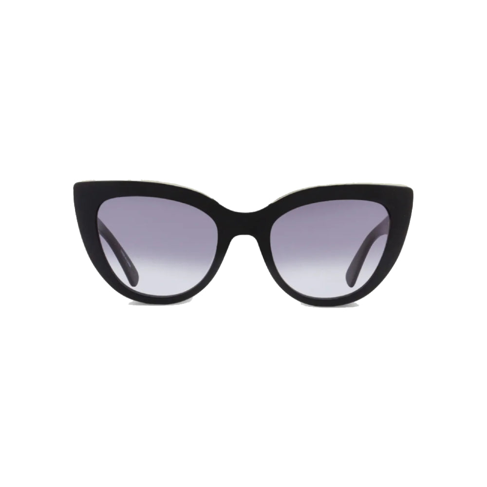 L.o.n.g.c.h.a.m.p Cat-Eye Sunglasses in Black with Gradient Grey Lenses