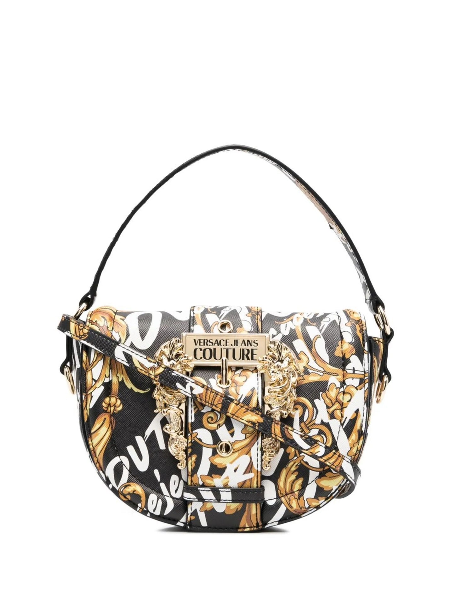 VERSACE JEANS COUTURE BAROQUE LOGO SPACE CROSSBODY BAG
