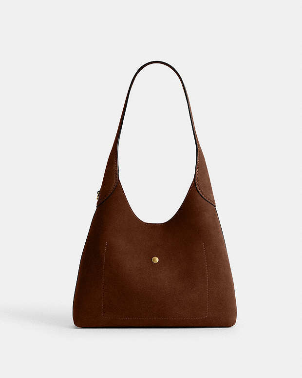 Coach Brooklyn Shoulder Bag 28 in suede material