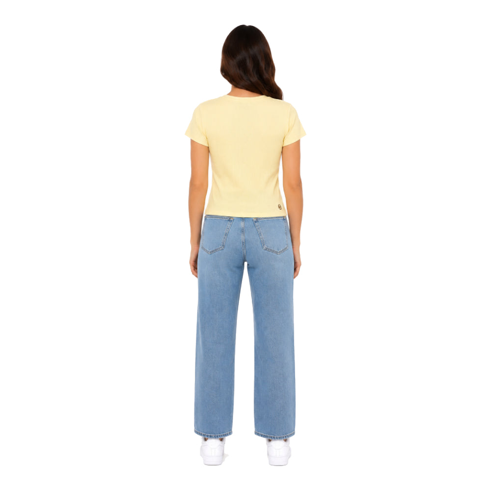 Michael Kors Shirt Yellow Cut Size L