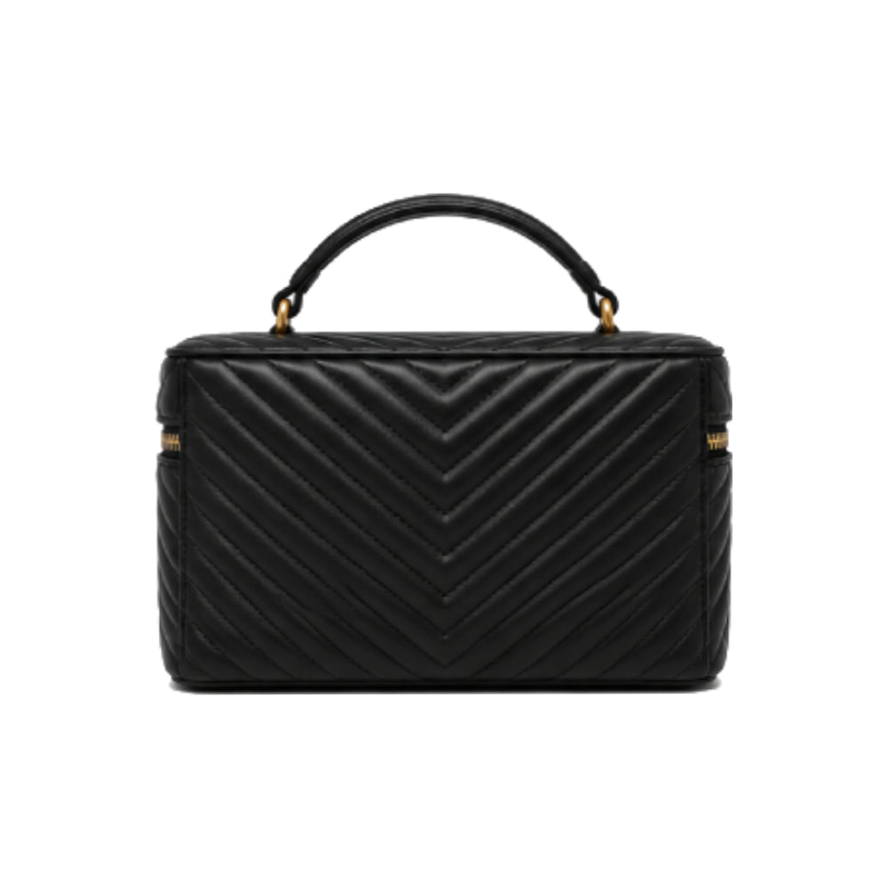 PINKO Classic Vanity Case Handbag In Black