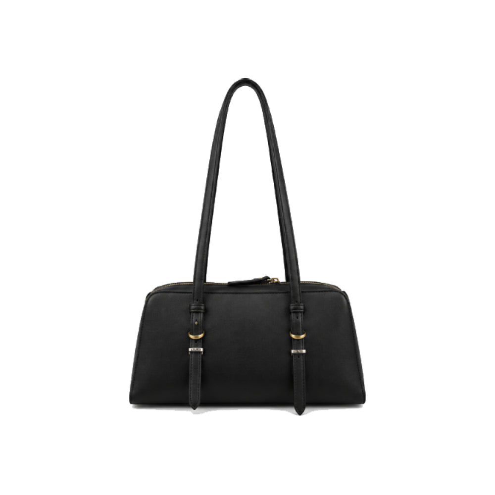 PINKO Escape Horizontal Large Bowling Bag In Black