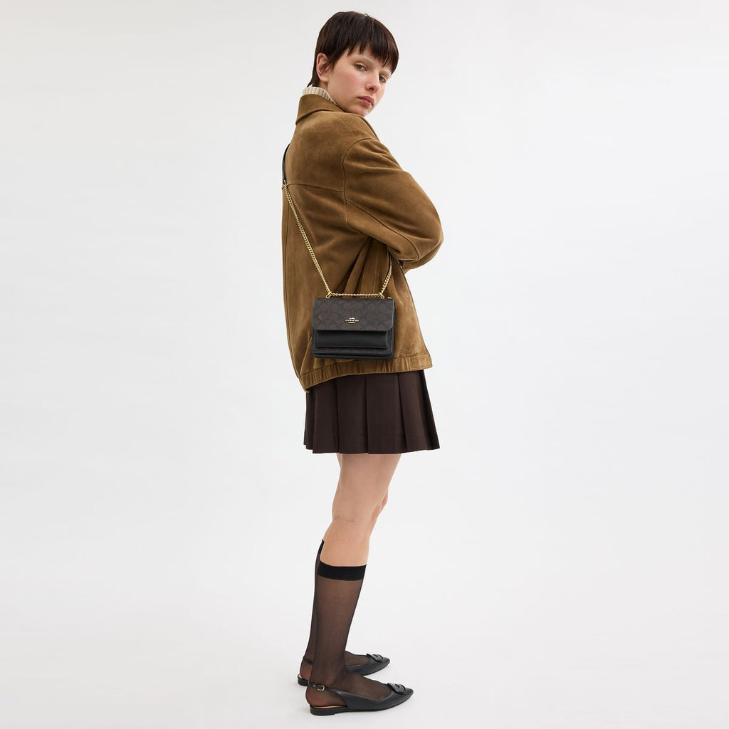 Coach Klare Crossbody Bag In Micro Signature Canvas