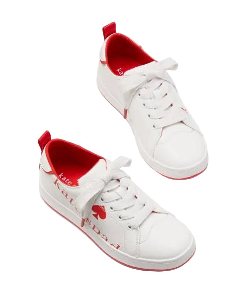Kate Spade Optic Peppercorn Nikki Sneaker in White