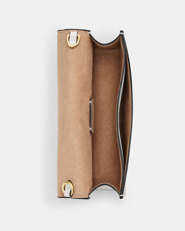 Eliza Small Flap Crossbody In Signature Canvas Coach