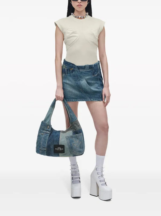 Marc Jacobs The Deconstructed Denim Sack bag.
