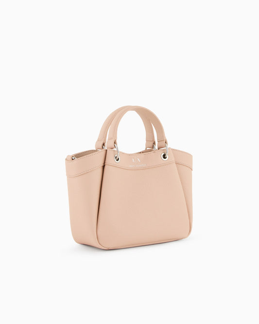 EMPORIO ARMANI SMALL SHAPED SHOPPER BAG WITH DOUBLE HANDLES