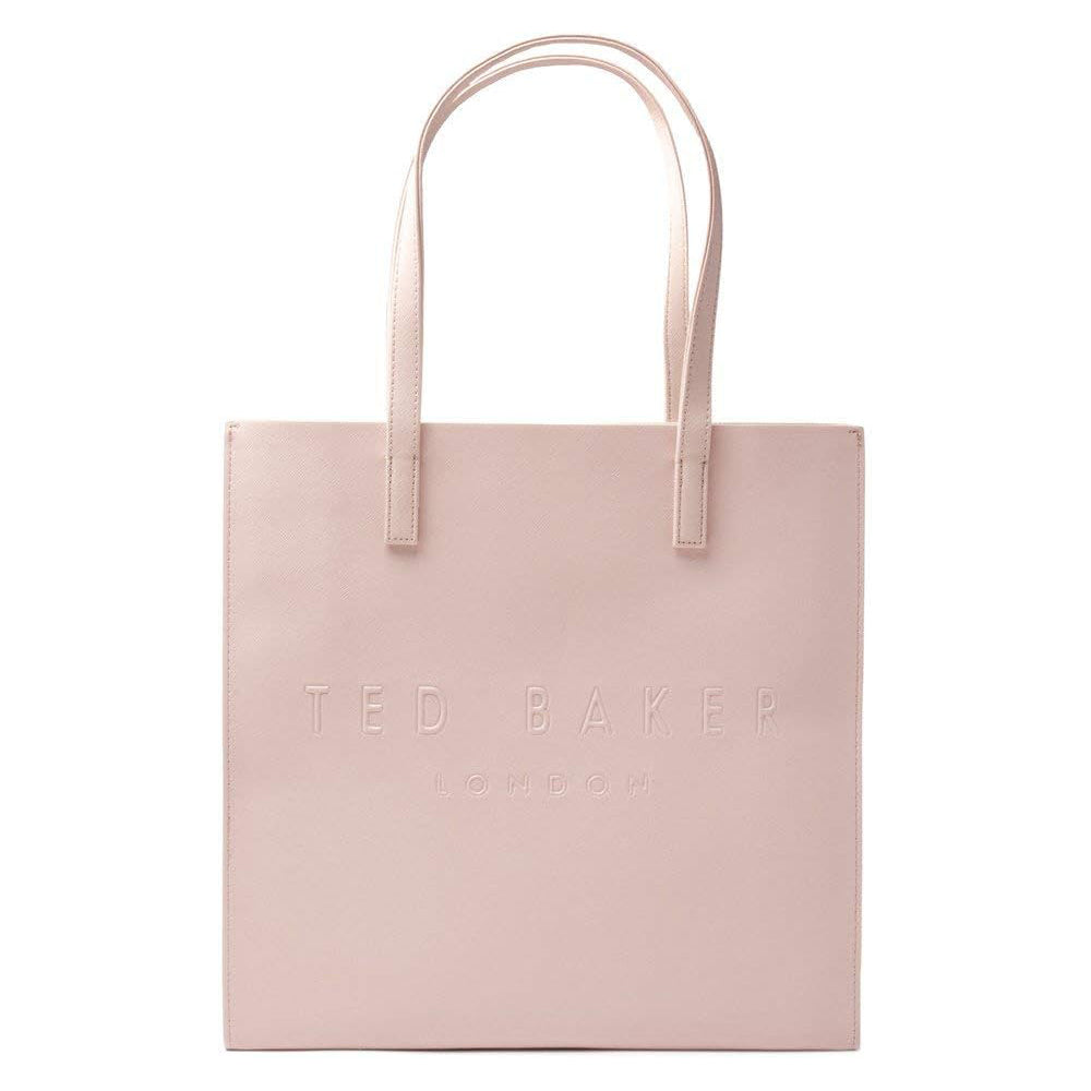 Ted Baker Crosshatch Faux Leather Icon Tote Bag in Pink