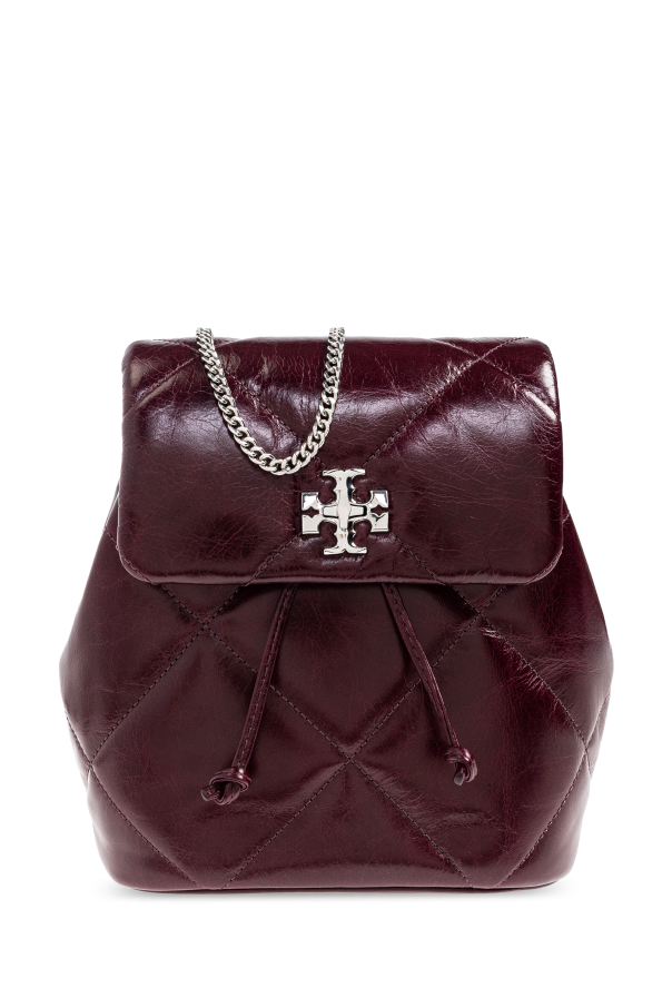 Tory Burch BURGUNDY Leather backpack Kira Diamond