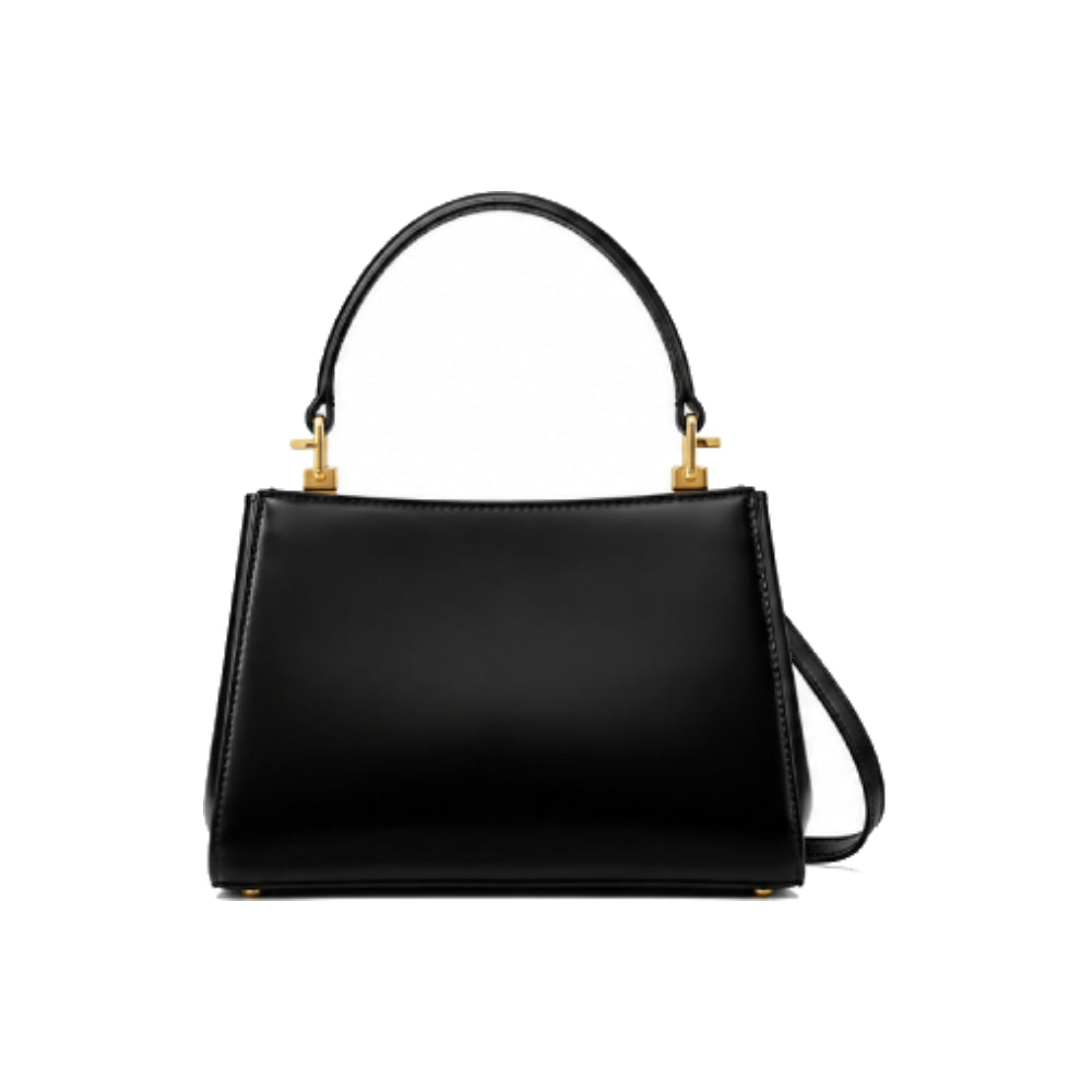 Tory Burch Eleanor Satchel Bag In Black