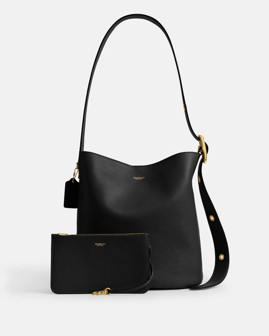 Coach Bleecker Bucket Bag in black