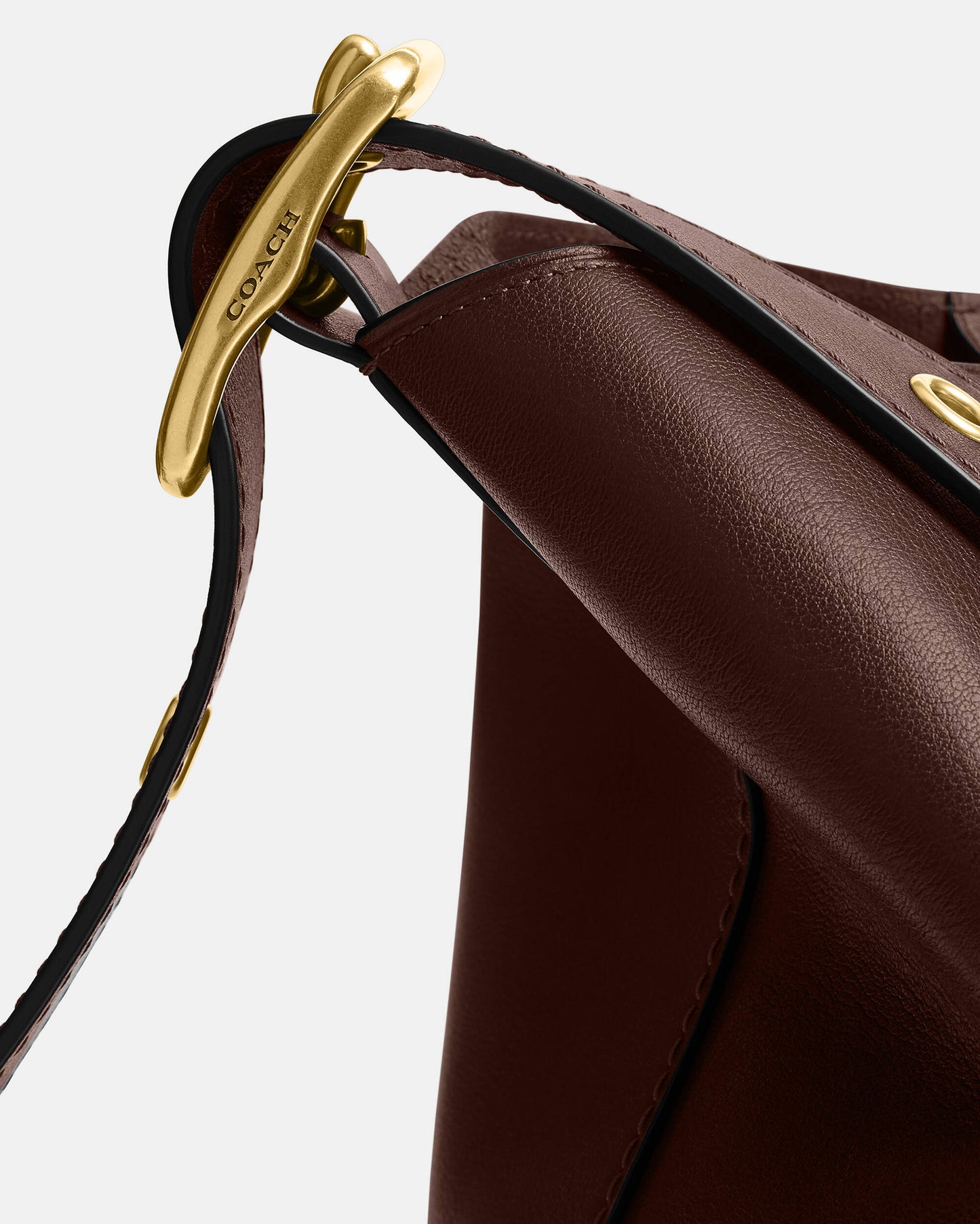 Coach Bleecker Bucket Bag in dark brown