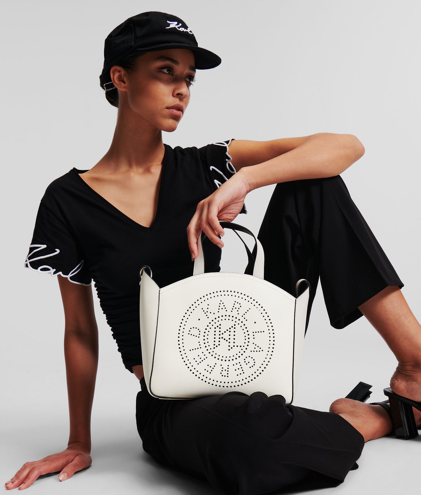 Karl Lagerfeld Handbag in Cognac