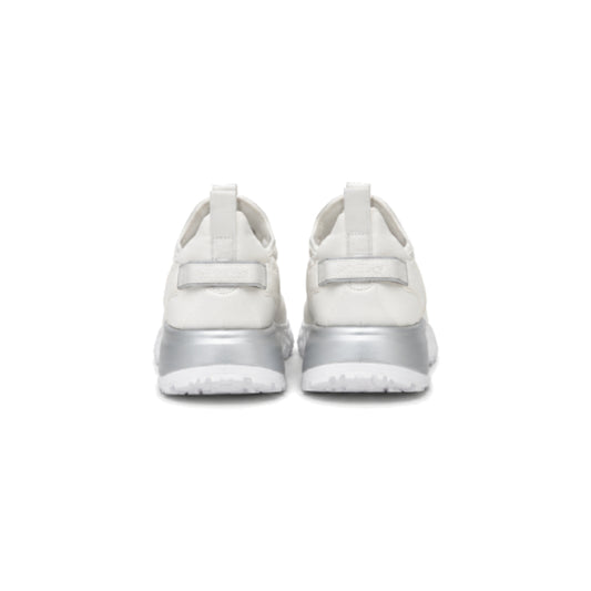 DKNY Kari Women's Slip-On Sneaker In White & Silver