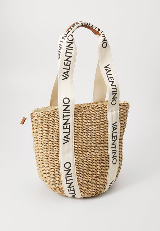 Valentino SHANNON MIR tote bag in naturale/cuoio/beige.