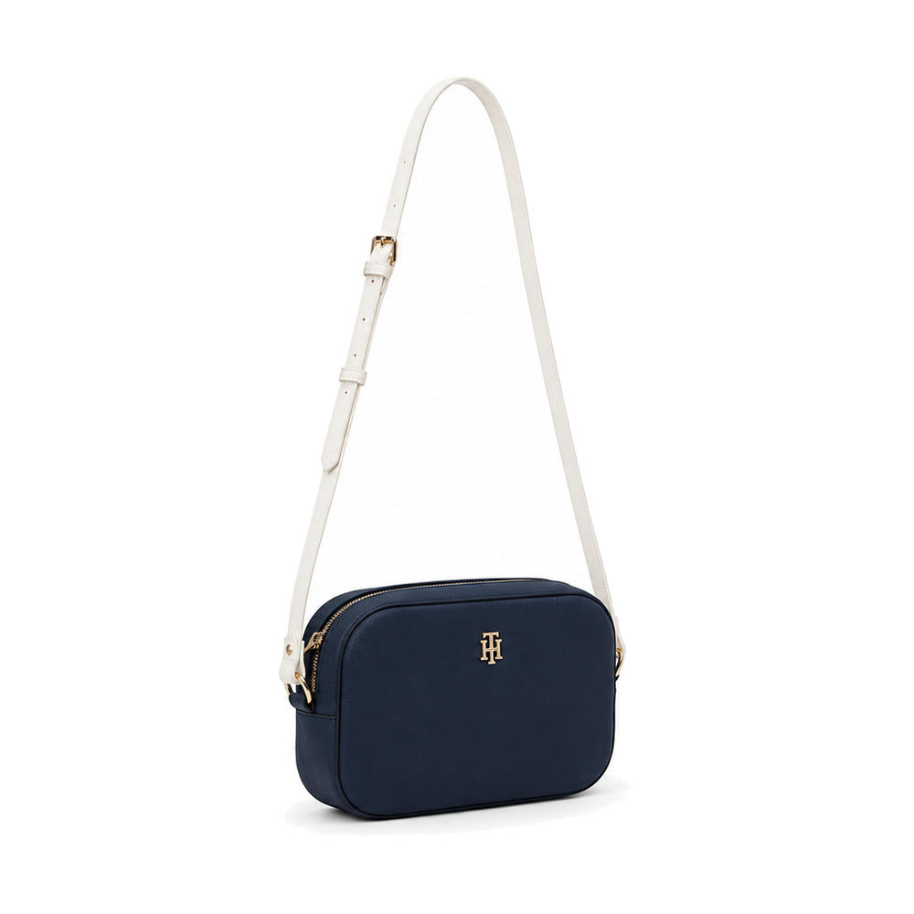 Tommy Hilfiger TH Monogram Camera Crossbody Bag In Navy