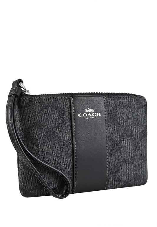 Coach Colorblock Coated Canvas Signature Small Wristlet