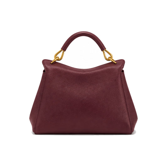 JW PEI Lucia Classic Top Handle Bag In Deep Burgundy