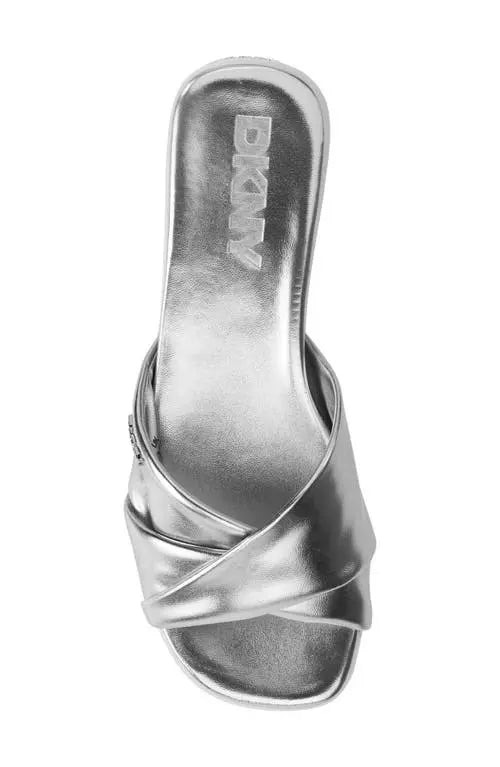 DKNY Jezebel Slide Sandal - Silver size 6.5M