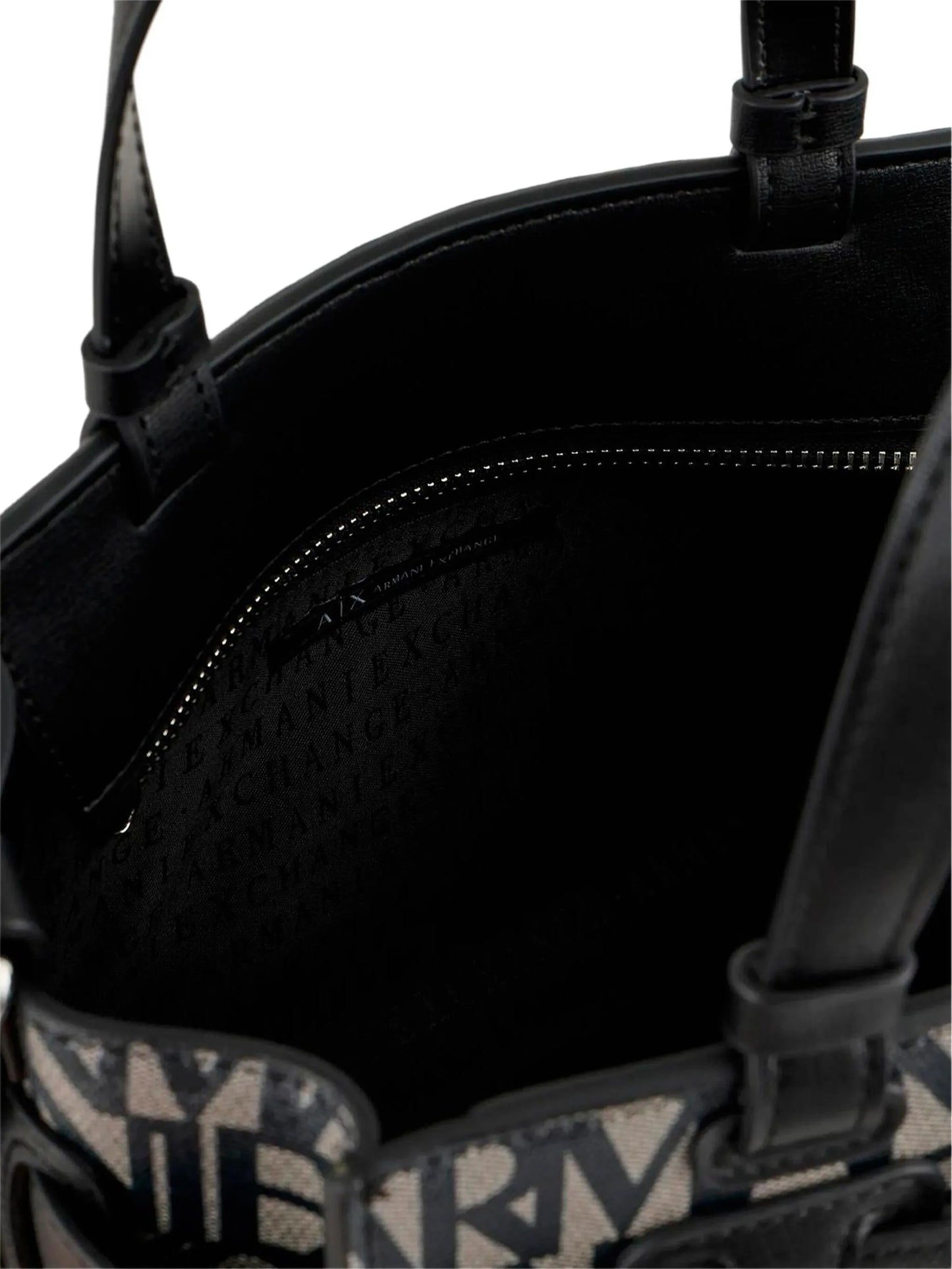 Armani Exchange logo-plaque tote bag