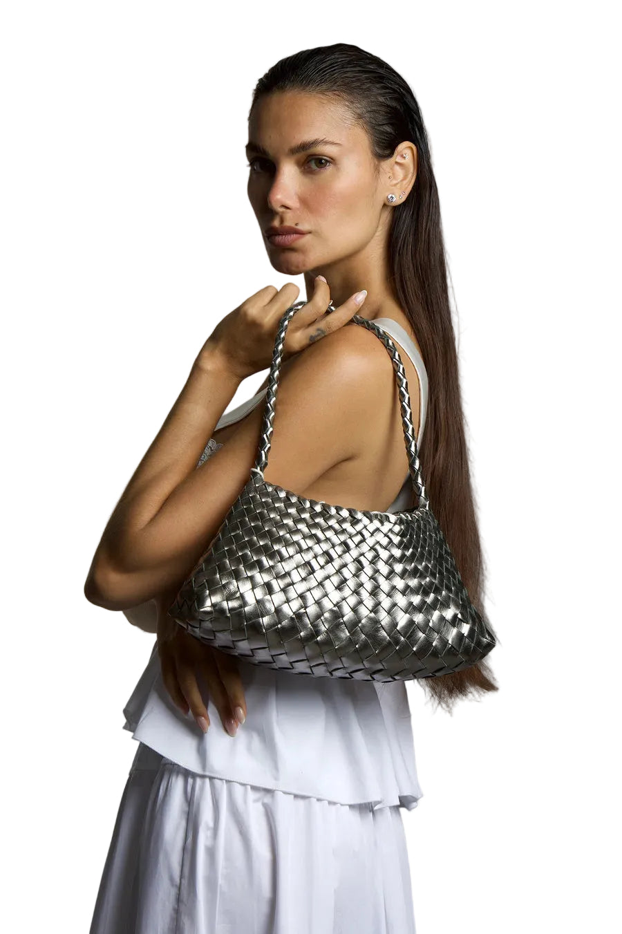 Dragon Diffusion Small Hand Bag Rosanna in Covert Foil