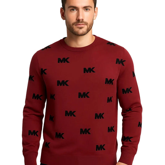 Michael Kors Men's All Over Print MK Logo sweatshirt size L