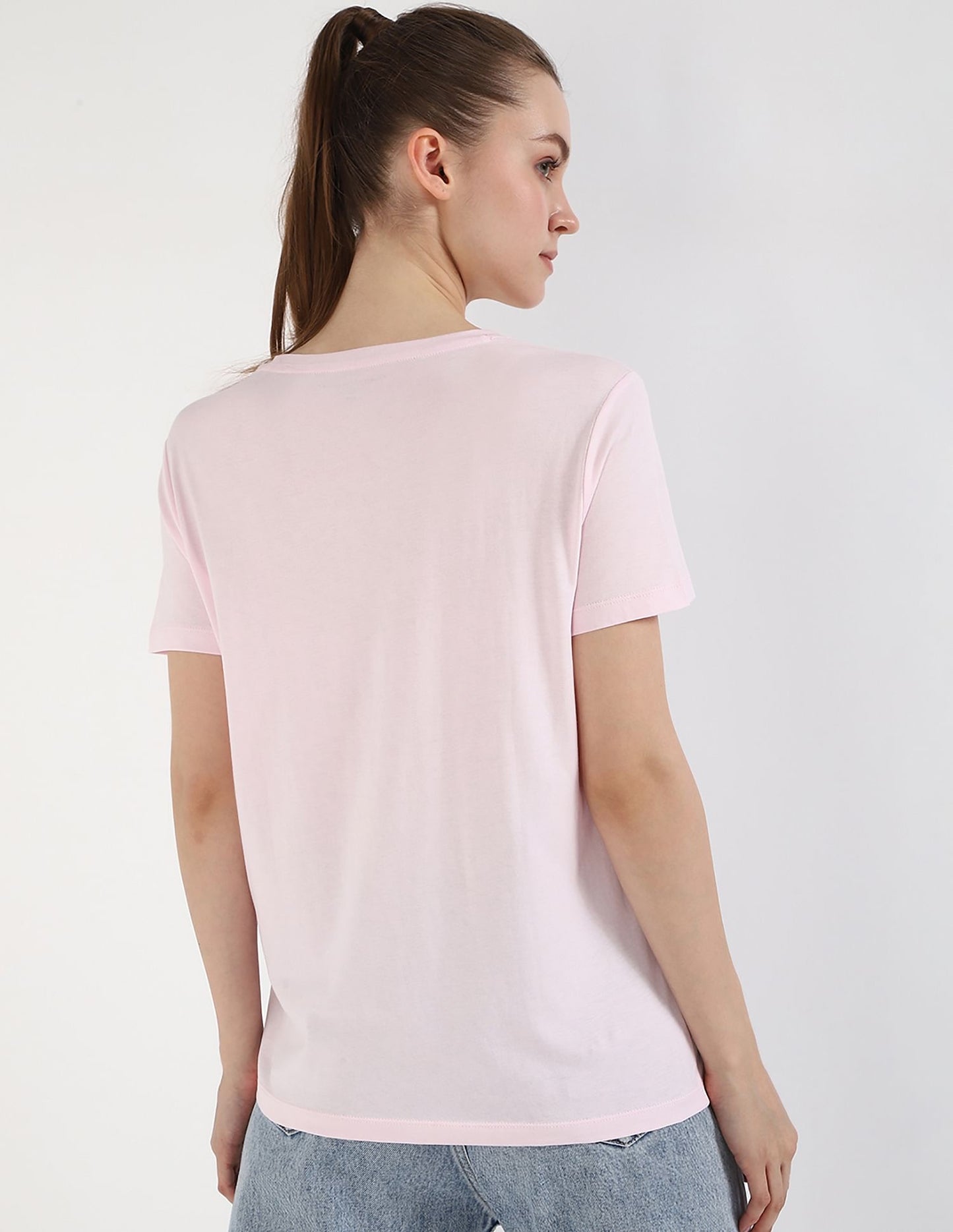 TOMMY HILFIGER Printed Regular Fit T-Shirt baby pink size M