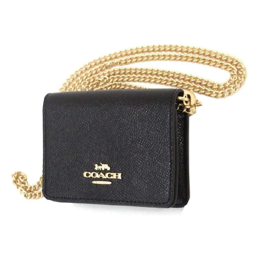 Coach Mini Wallet On Chain in Black