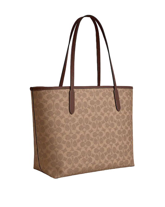 Coach City Tote Bag In Signature Canvas