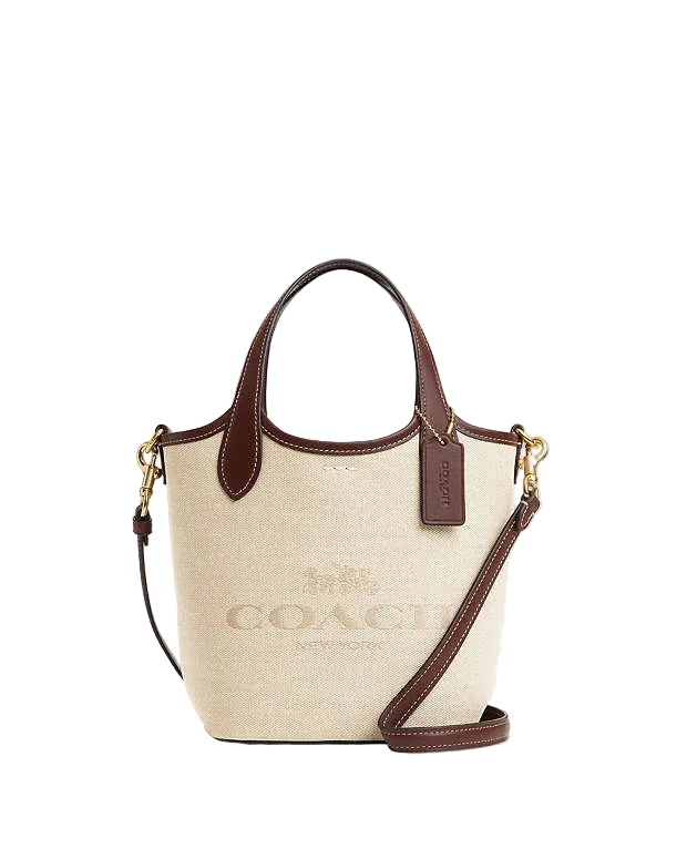 Coach Hanna Bucket Bag in Natural/Brown