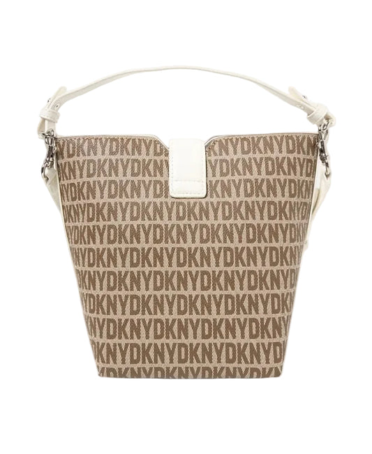 DKNY Taira Patterned Handbag in Beige