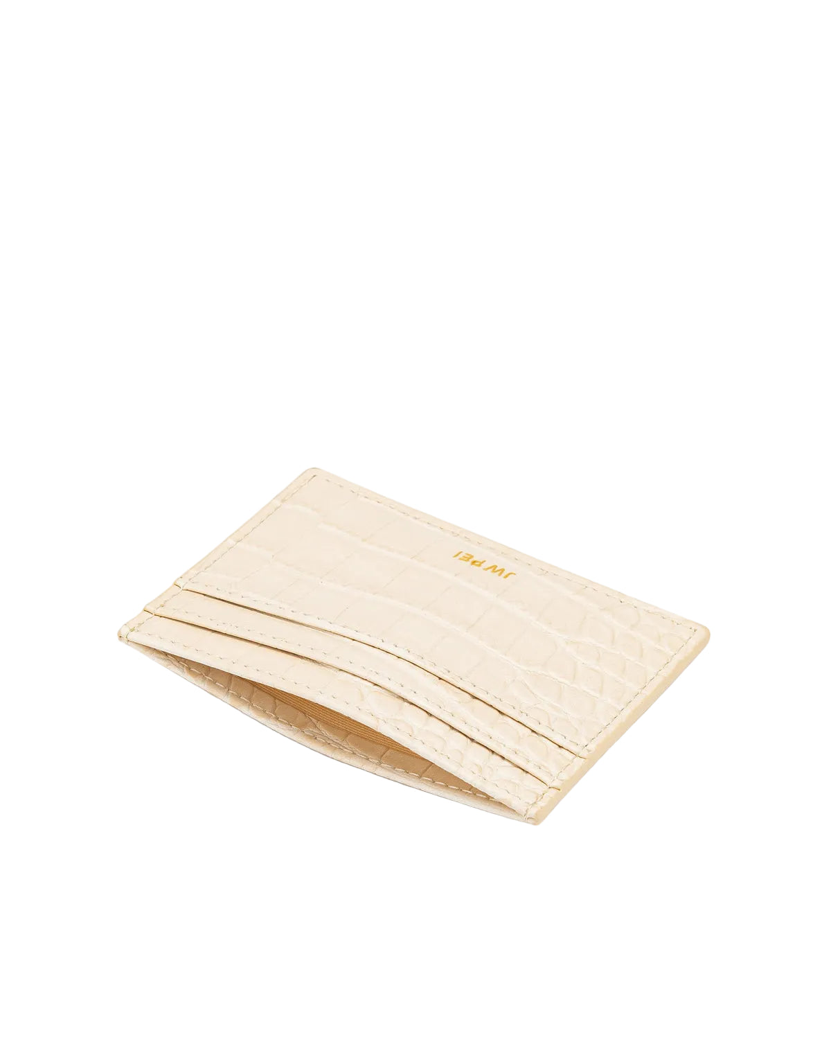 JW PEI Woven Texture Card Holder in Off White
